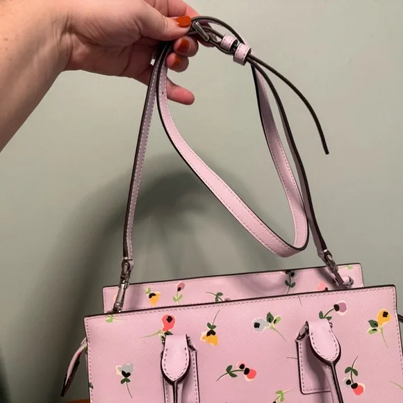 Kate Spade Lavender Floral Satchel - Picture 9 of 16